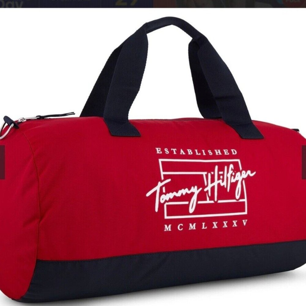 Tommy Hilfiger Unisex Duffle Bag Travel Gym